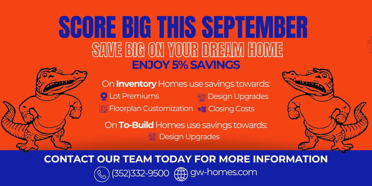 GW Homes September Incentive